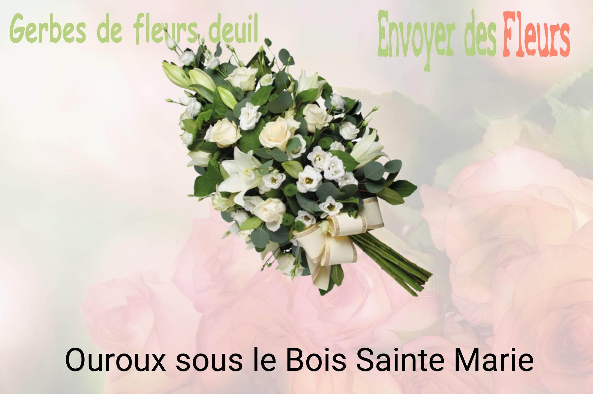 Gerbe de fleurs de deuil livrée à Ouroux-sous-le-Bois-Sainte-Marie
